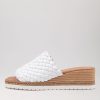DJANGO & JULIETTE Idalis White Leather Espadrilles | Espadrilles