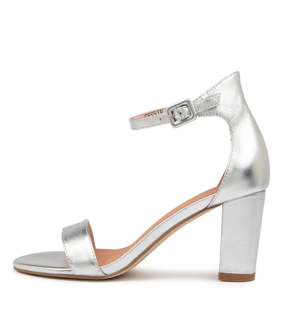 MOLLINI Gessie Silver Leather | Heels