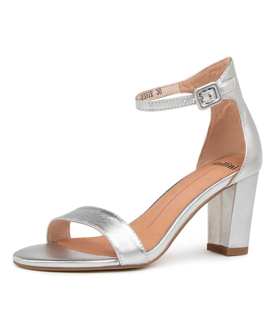 MOLLINI Gessie Silver Leather | Heels