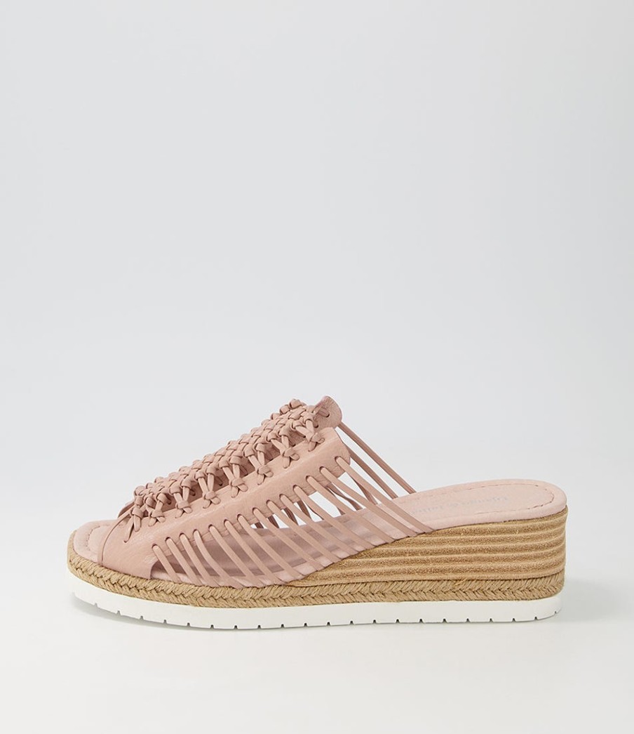 DJANGO & JULIETTE Ianto Rose Leather Espadrilles | Espadrilles