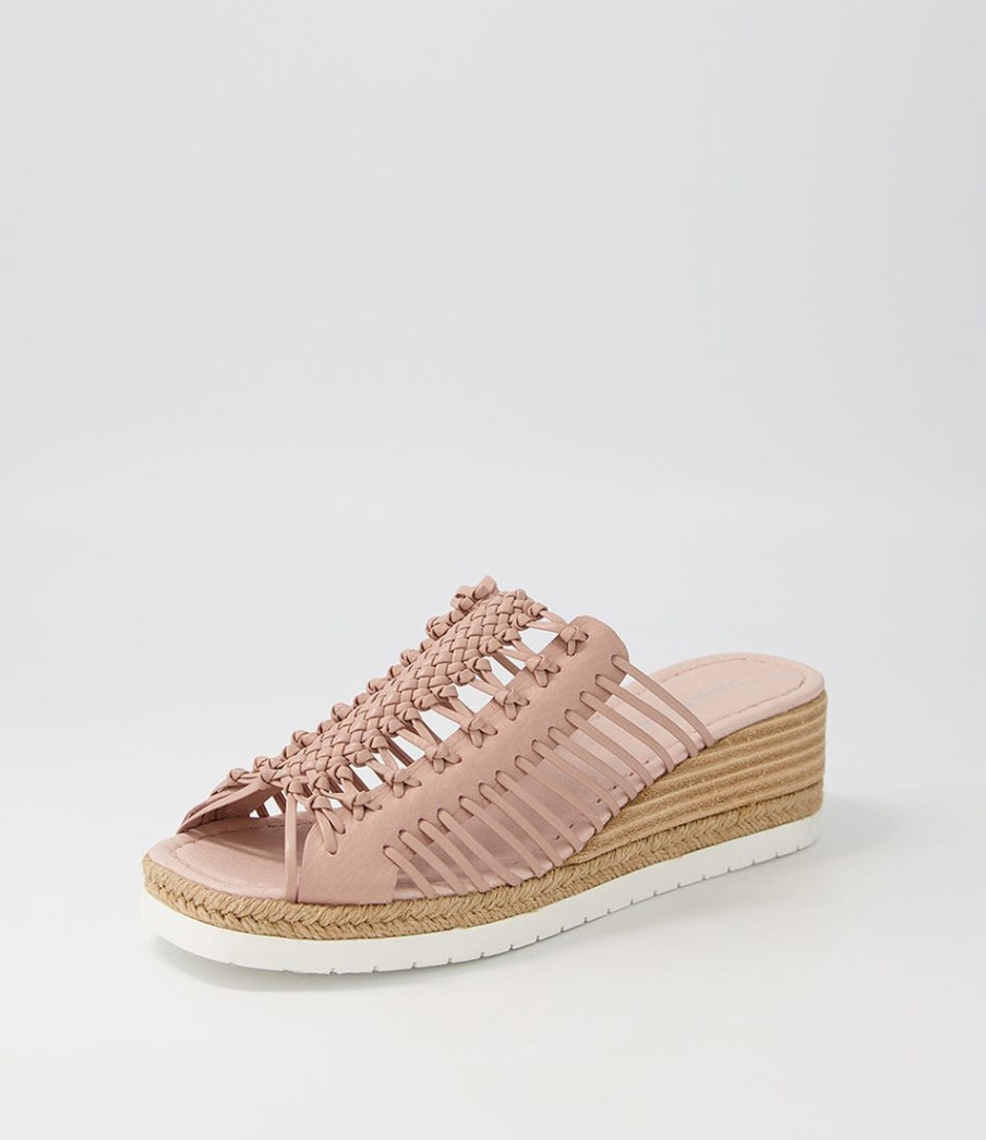 DJANGO & JULIETTE Ianto Rose Leather Espadrilles | Espadrilles
