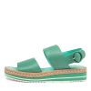 DJANGO & JULIETTE Atha Lrg Jade Leather | Espadrilles