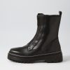 GABOR Gesine Schwarz Leather Ankle Boots | Boots