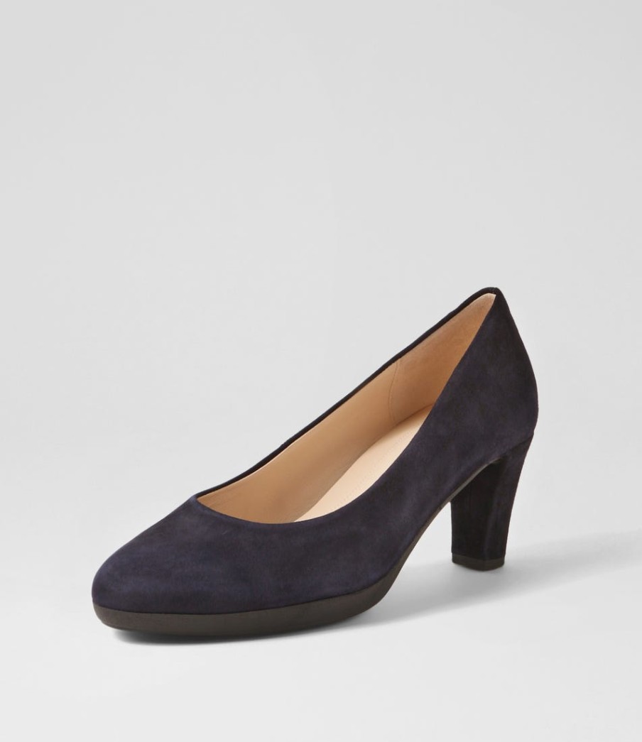 GABOR Lisbeth Atlantic Suede Heels | Comfort