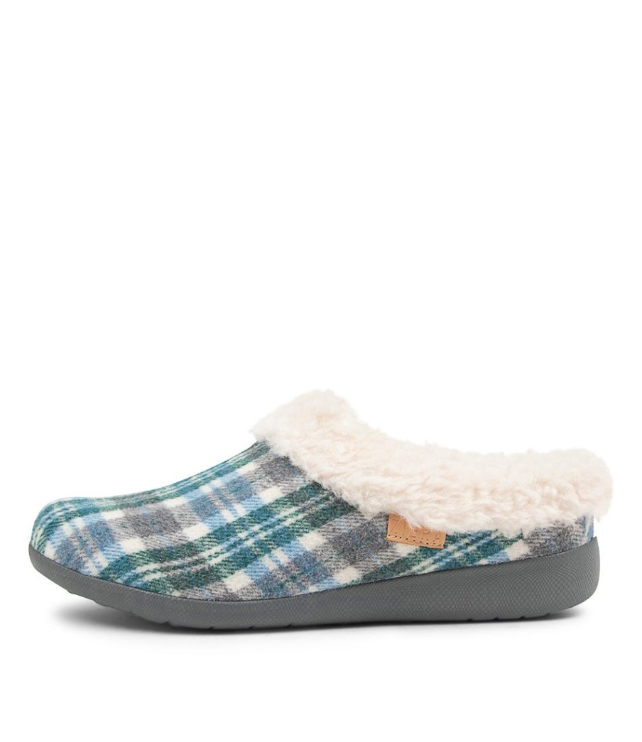 ZIERA Fifi Xw Blue Check Fabric | Comfort
