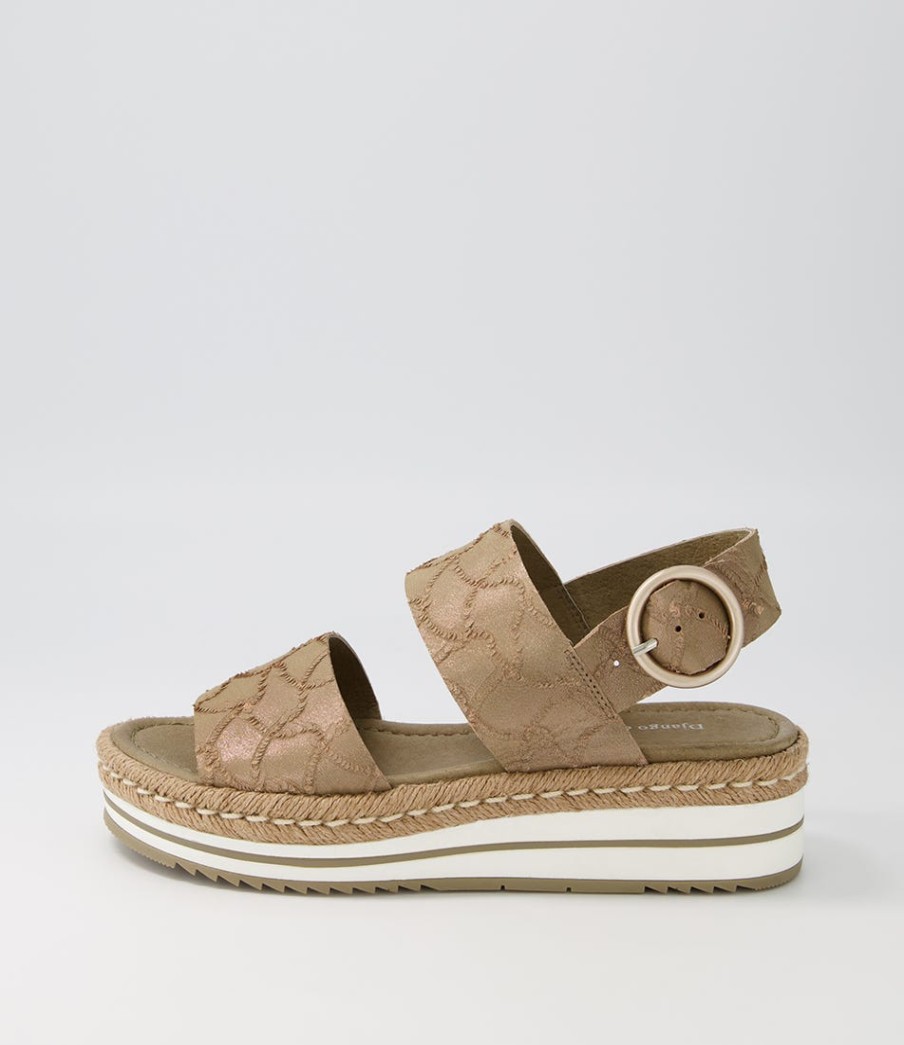 DJANGO & JULIETTE Atha Nutmeg Frill Leather Espadrilles | Espadrilles