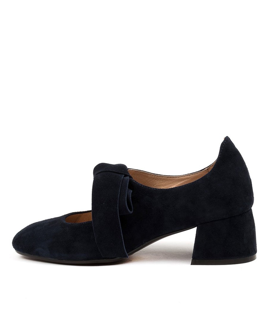 DJANGO & JULIETTE Chiara Dj Navy Suede | Heels