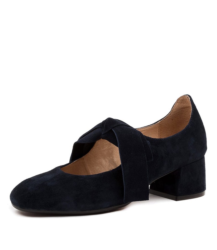 DJANGO & JULIETTE Chiara Dj Navy Suede | Heels