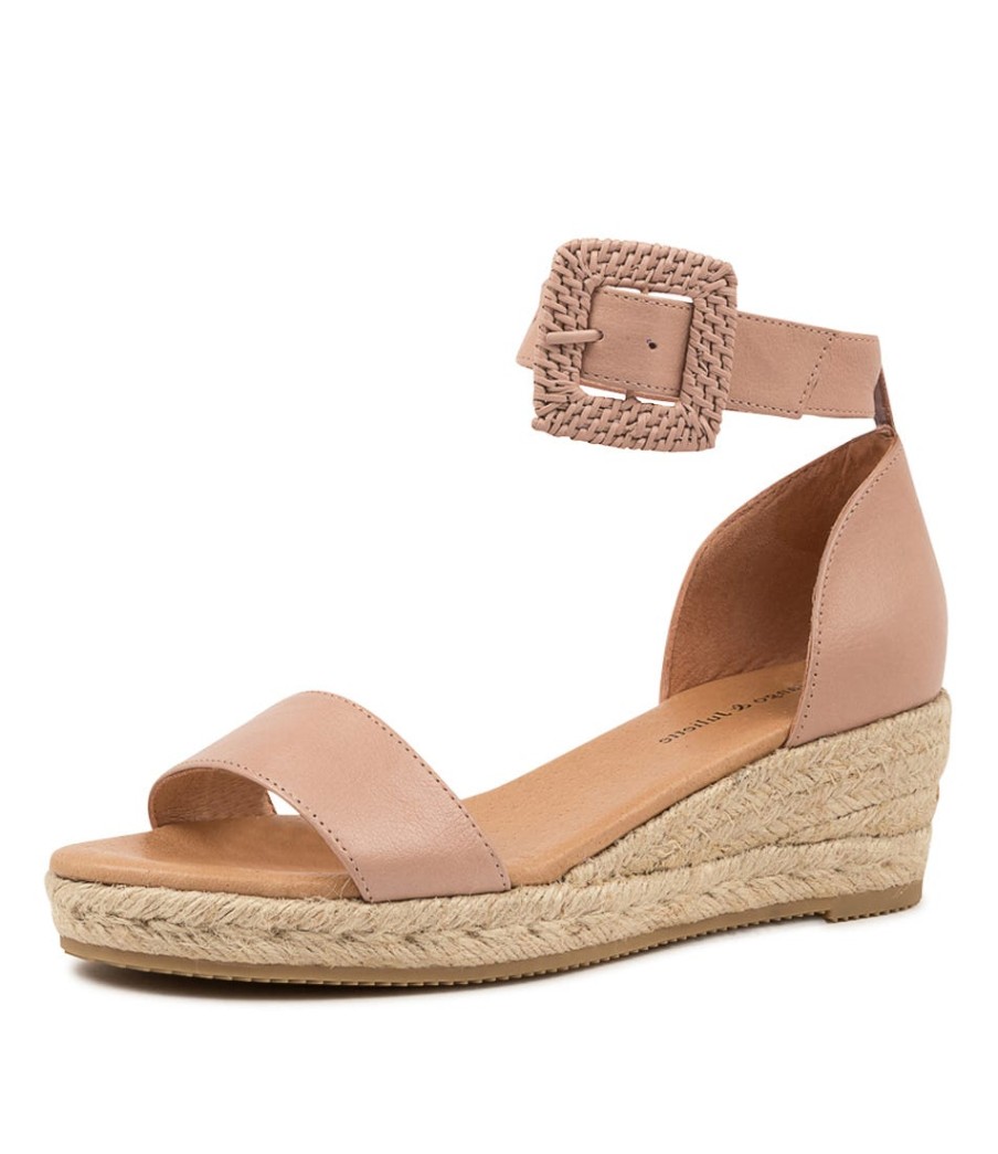 DJANGO & JULIETTE Sprout Dj Rose Rose Leather Buckle | Espadrilles