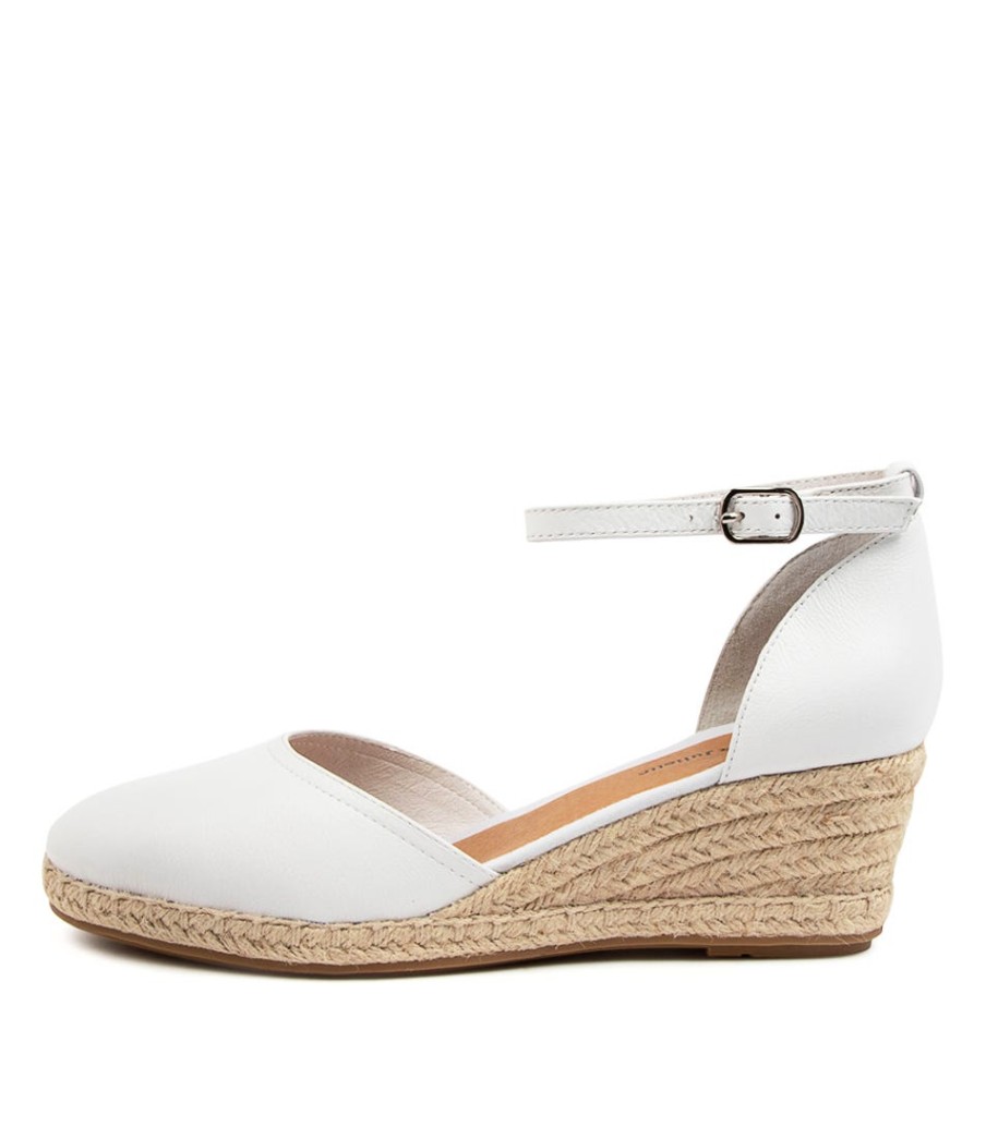 DJANGO & JULIETTE Rylen Dj White Natural Rope Leather | Espadrilles