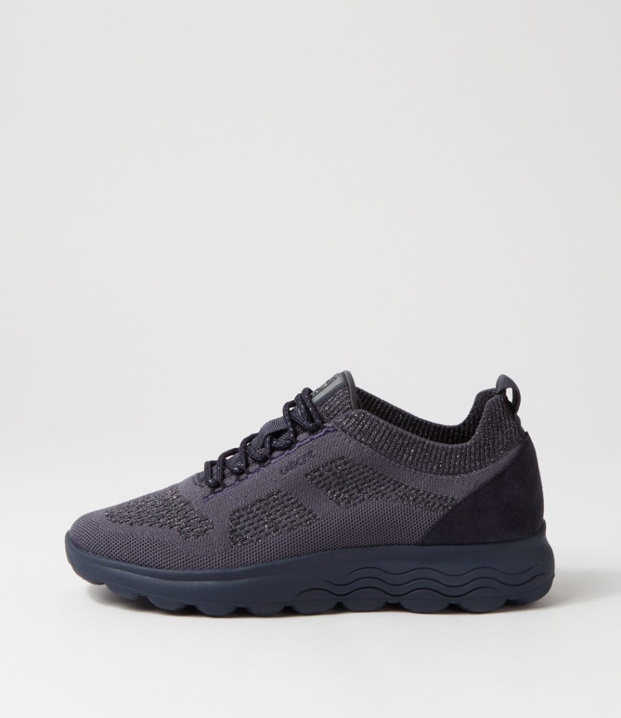 GEOX D Spherica A Dk Jeans Knit Sneakers | Comfort
