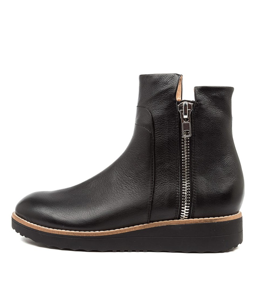 TOP END Osvaldo Black-Blk Sle Lea | Boots