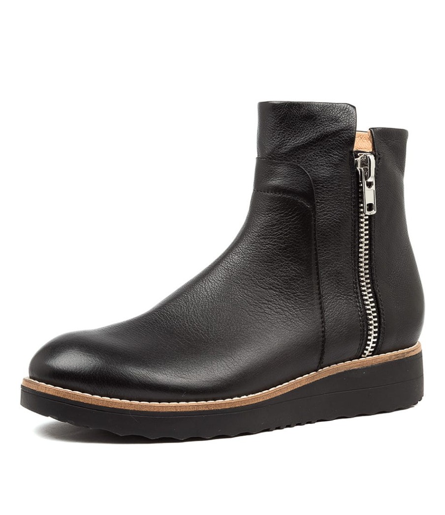 TOP END Osvaldo Black-Blk Sle Lea | Boots