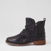 JOSEF SEIBEL Sienna 38 Black Leather Ankle Boots | Boots