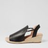 DIANA FERRARI Hlensia Df Black Natural Rope Leather | Espadrilles