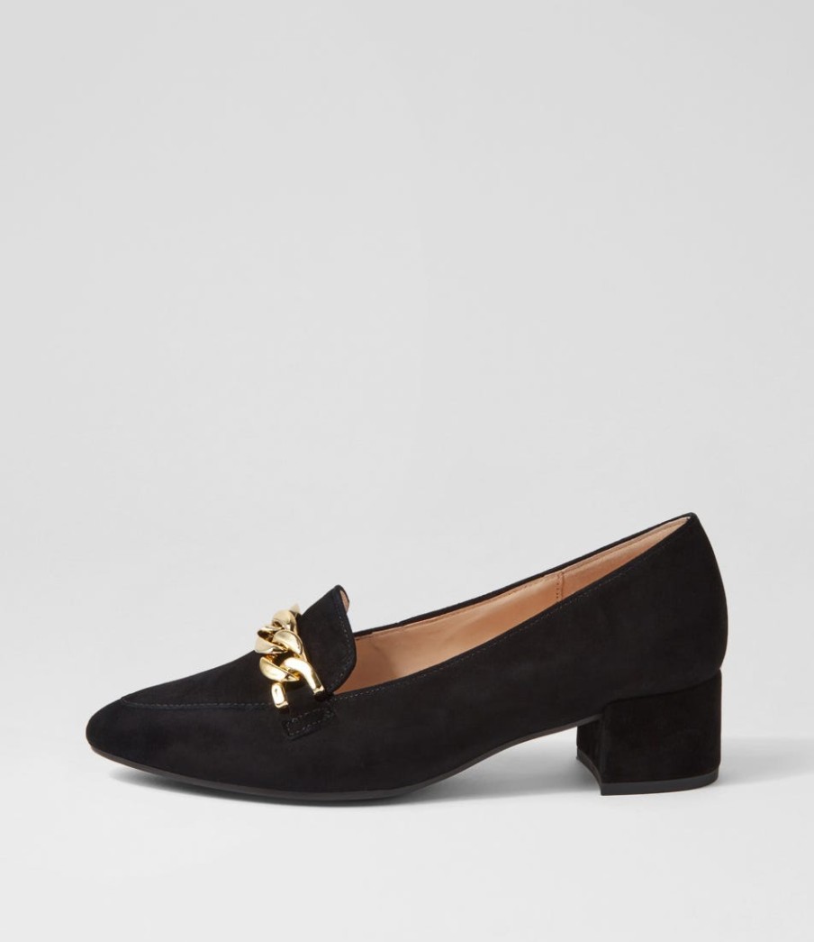 GABOR Katja Schwarz Suede Heels | Comfort