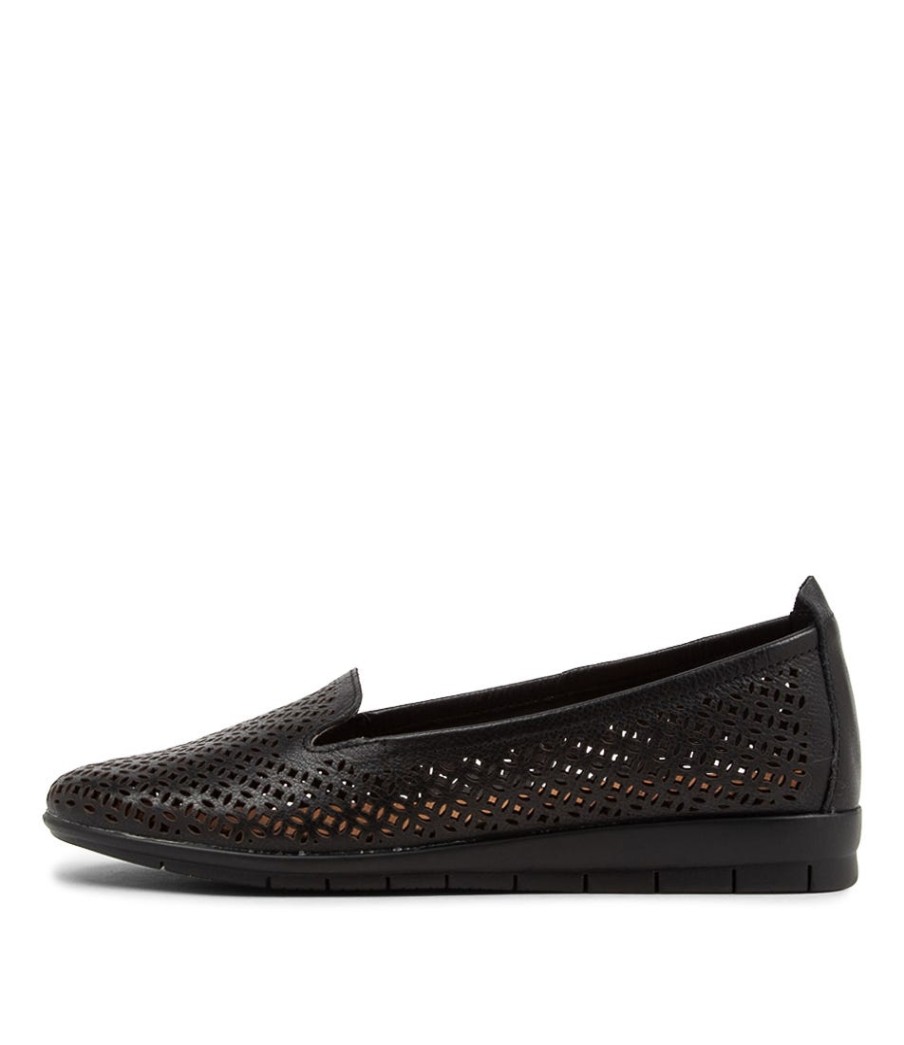 SUPERSOFT Function Black Leather Loafers | Loafers