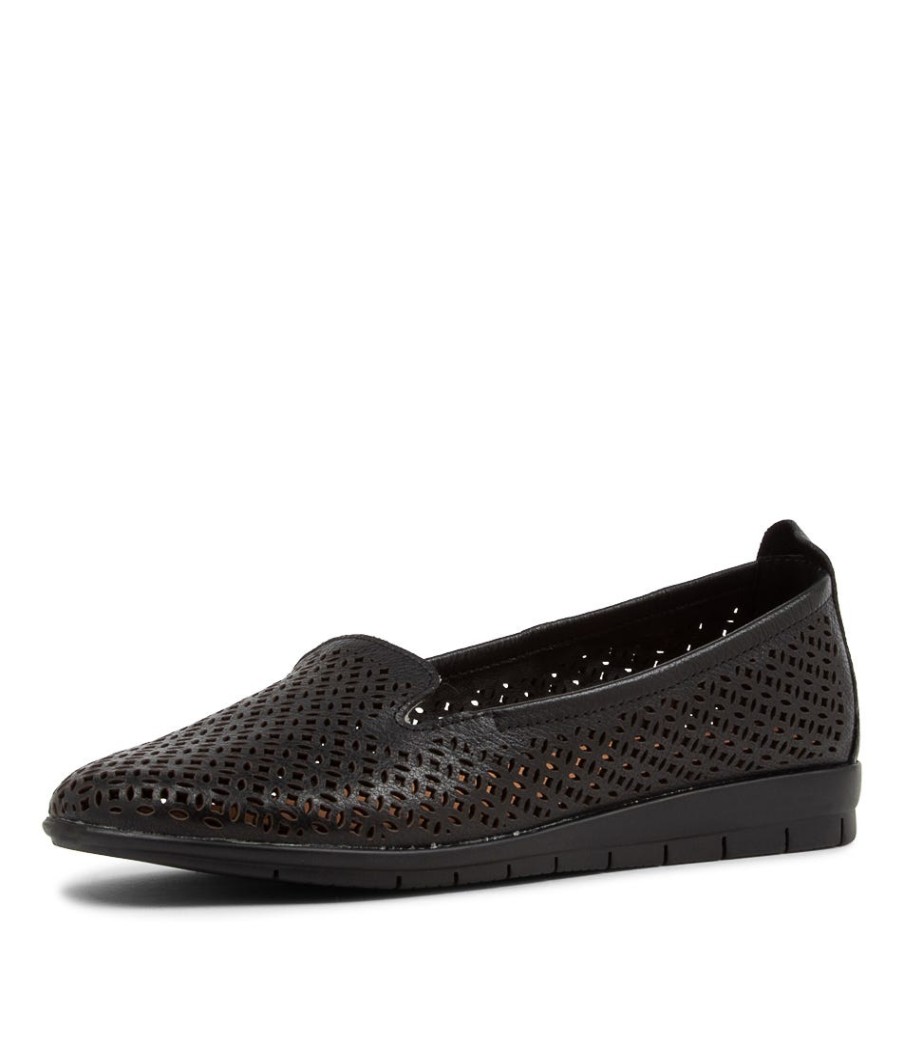 SUPERSOFT Function Black Leather Loafers | Loafers