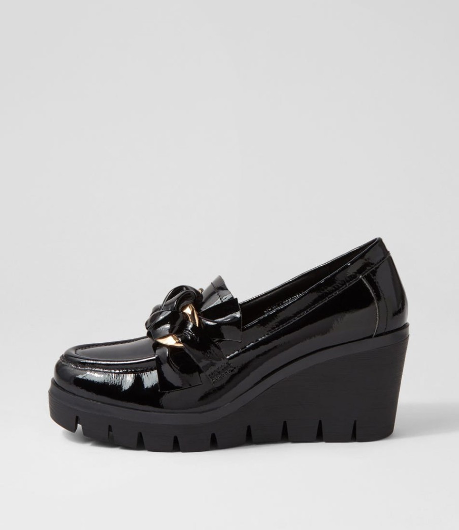 DJANGO & JULIETTE Newcomb Black Patent Leather Heels | Heels