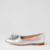 DJANGO & JULIETTE Unions Silver Leather Loafers | Loafers