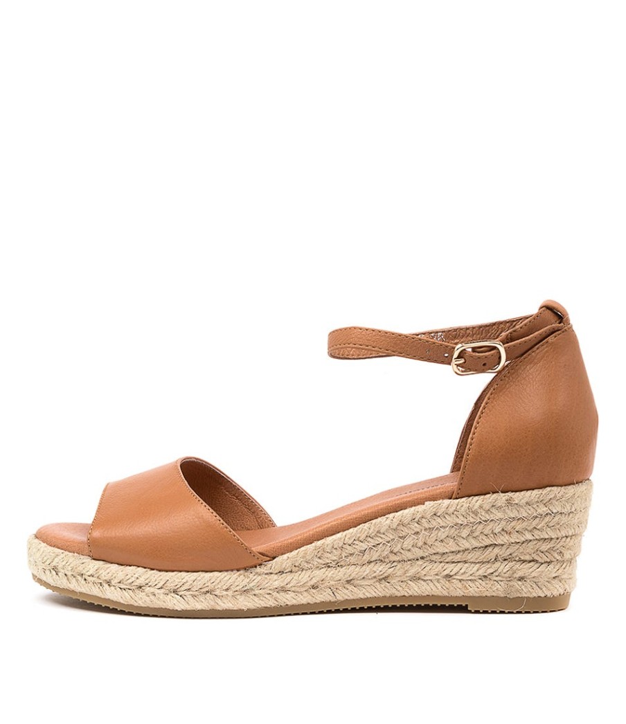 DJANGO & JULIETTE Skip Dk Tan-Natural Rope | Espadrilles