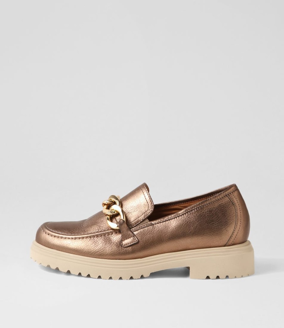GABOR Thekla Fango Leather Loafers | Loafers