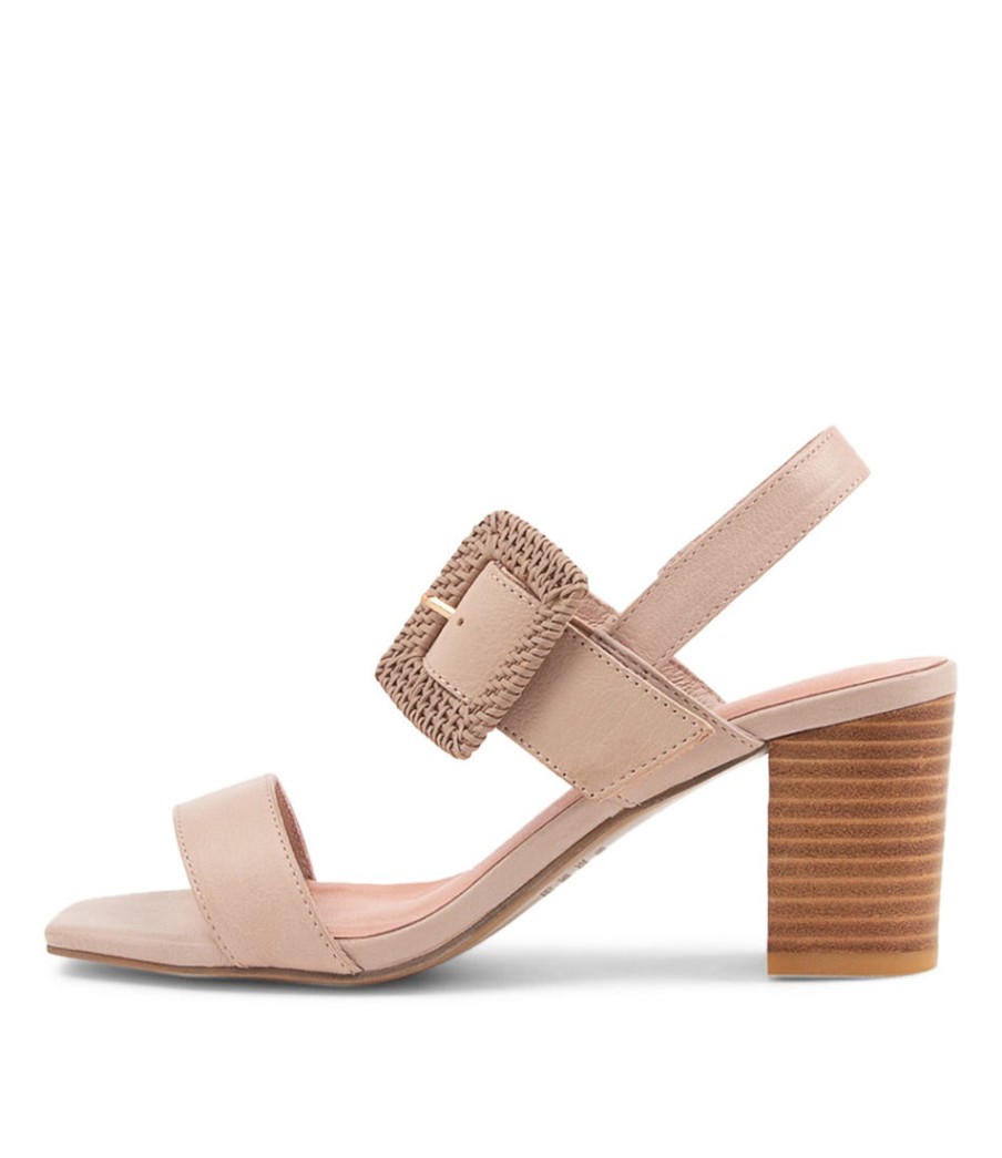 DJANGO & JULIETTE Peace Cafe Leather Buckle Sandals | Heels