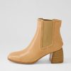 MOLLINI Played Light Tan Natural Leather Chelsea Boots | Boots