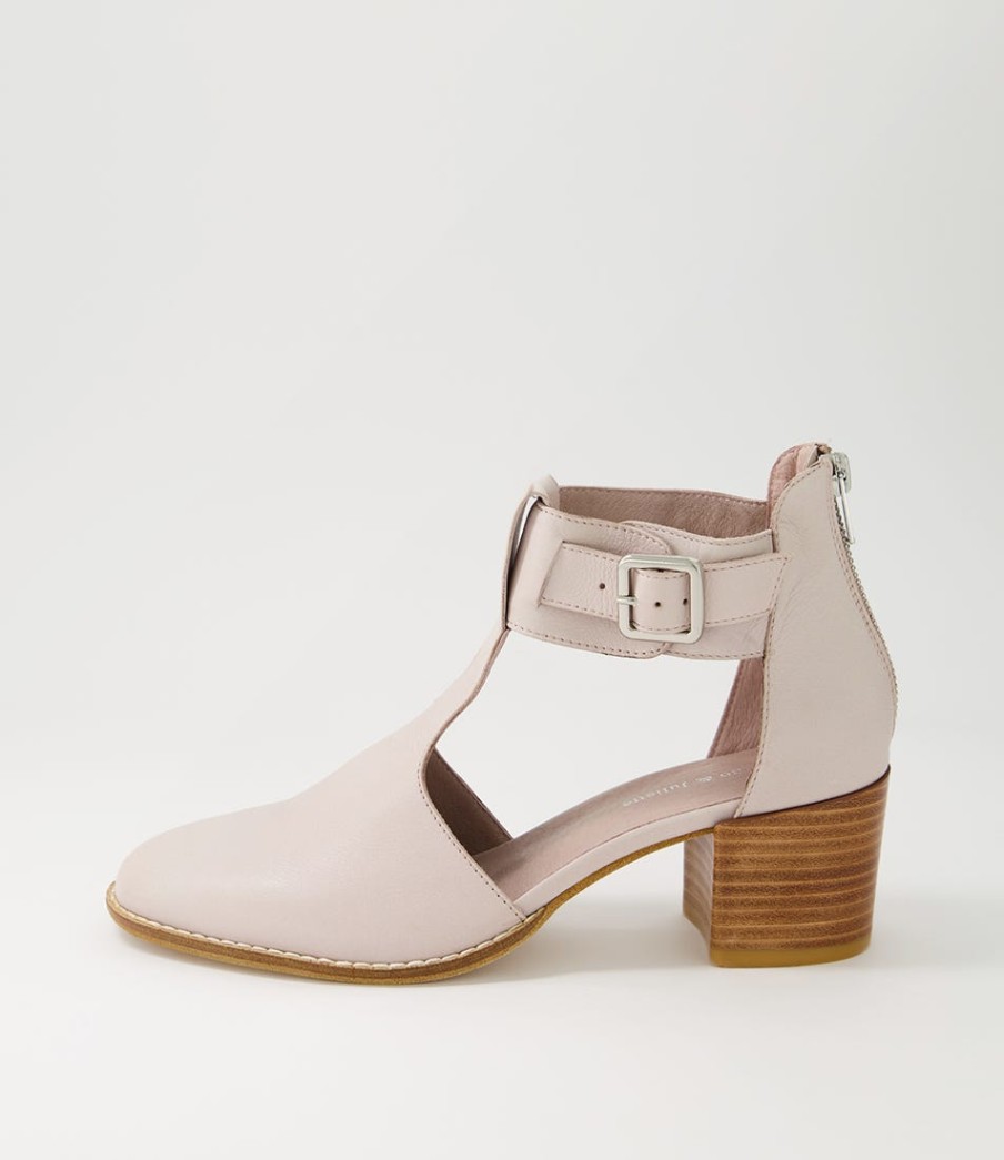 DJANGO & JULIETTE Murvin Pale Pink Leather Heels | Heels