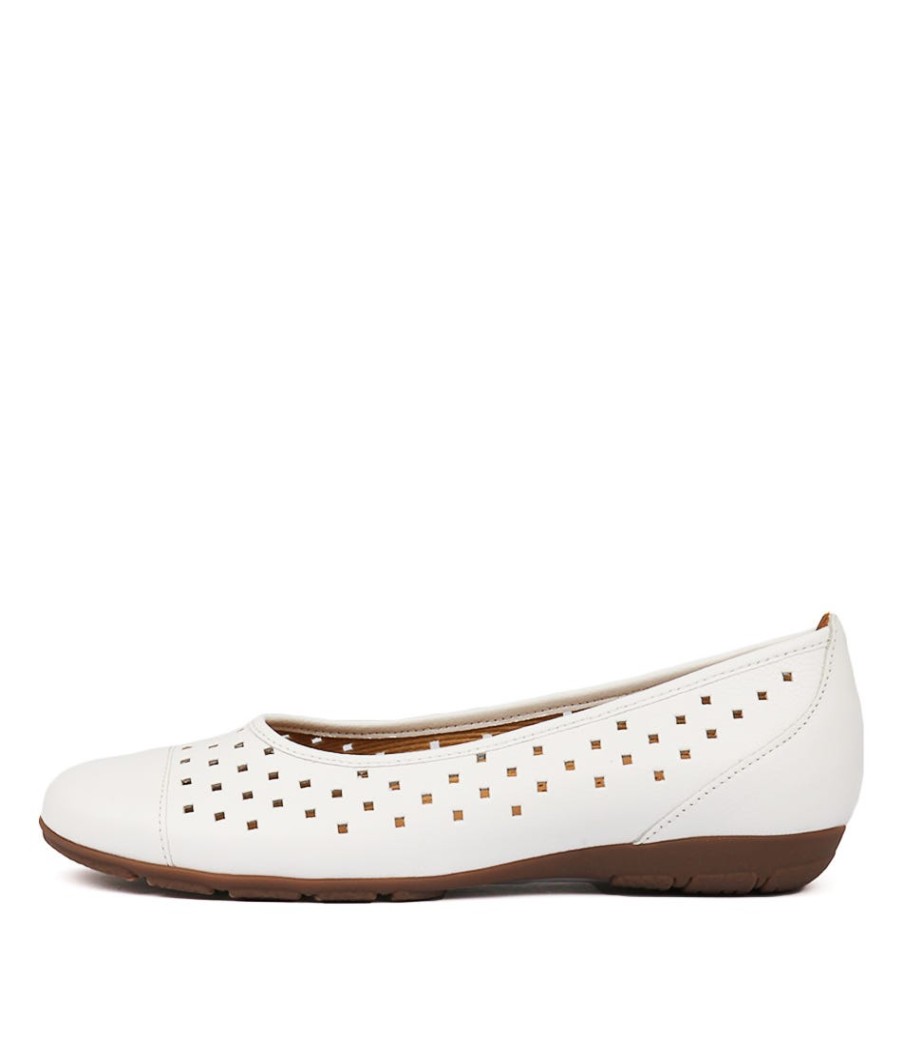 GABOR Skylar Weiss Leather | Comfort