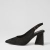 DJANGO & JULIETTE Lesnoy Black Suede Jewels Heels | Heels