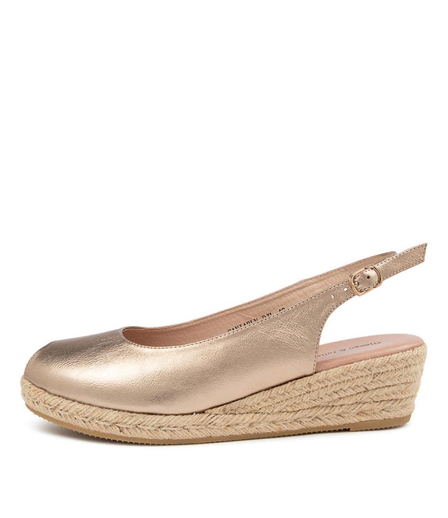 DJANGO & JULIETTE Saniarly Lrg Champagne | Espadrilles