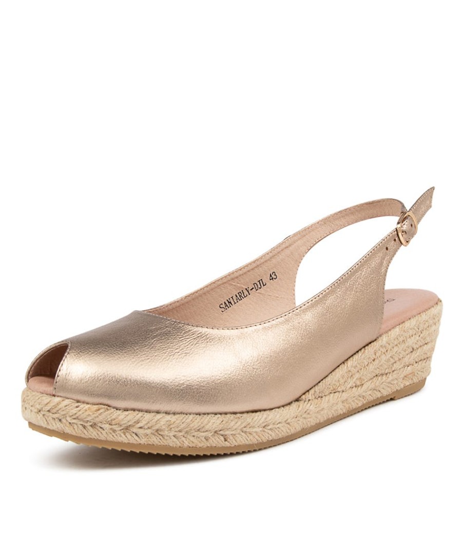DJANGO & JULIETTE Saniarly Lrg Champagne | Espadrilles
