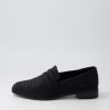 DJANGO & JULIETTE Gebeze Black Stripe Leather Loafers | Loafers