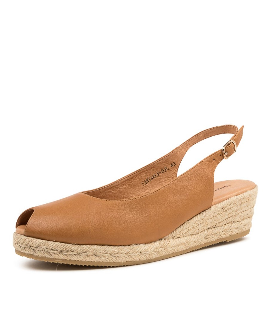 DJANGO & JULIETTE Saniarly Lrg Dk Tan | Espadrilles