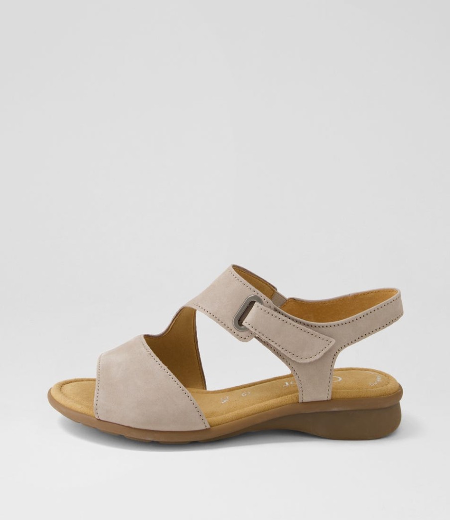 GABOR Suraya Leinen Nubuck Sandals | Comfort