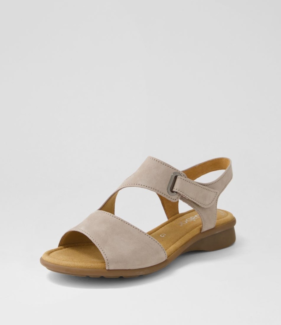 GABOR Suraya Leinen Nubuck Sandals | Comfort