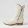 DJANGO & JULIETTE Rudo Almond Natural Leather Fur Calf Boots | Boots