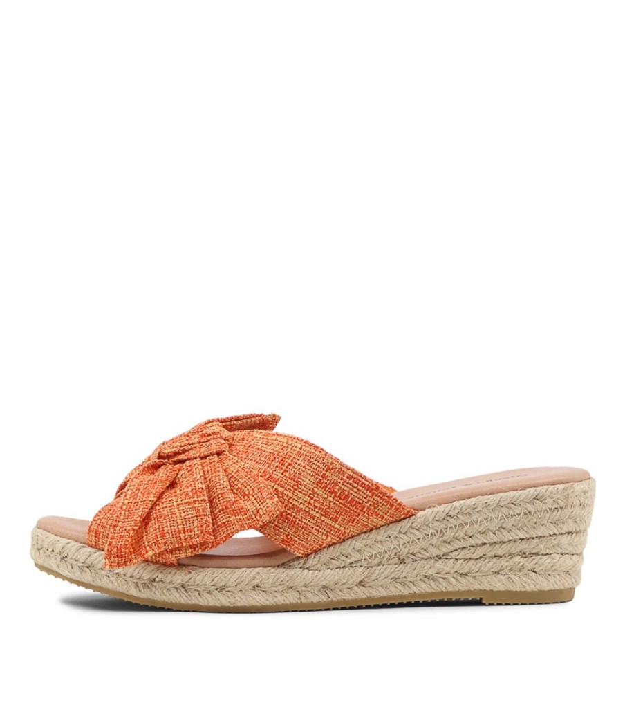 DJANGO & JULIETTE Serena Mandarin Fabric Espadrilles | Wedges