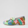 DJANGO & JULIETTE Vivandy Stripe Multi Patent Leather Heels | Loafers