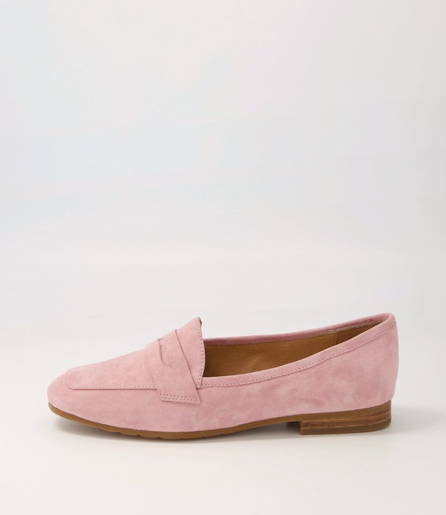 TOP END Melinato Pink Suede Loafers | Loafers