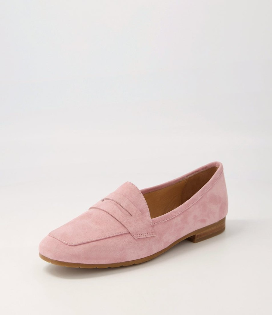 TOP END Melinato Pink Suede Loafers | Loafers