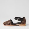 DJANGO & JULIETTE Ashby Black Tan Leather Mary Janes | Flats
