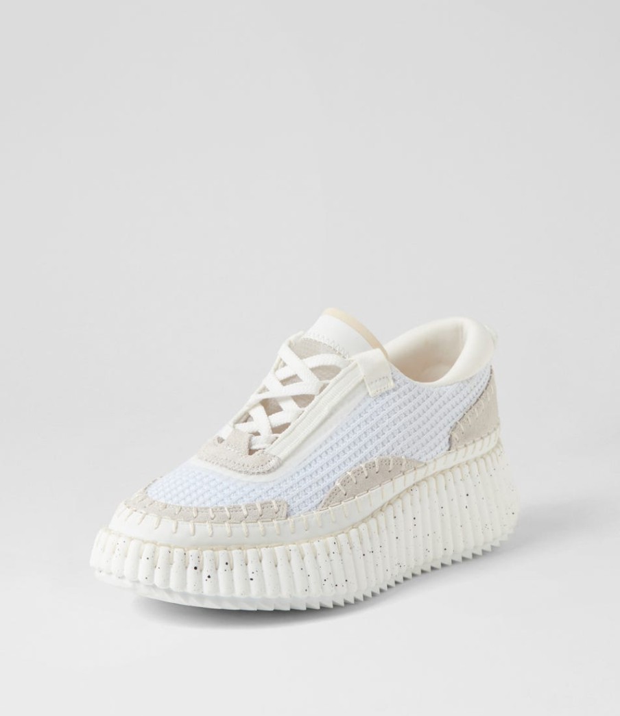DJANGO & JULIETTE Copen White Multi Sneakers | Wedges