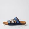 GABOR Alfy Blau Kombi Suede Sandals | Comfort