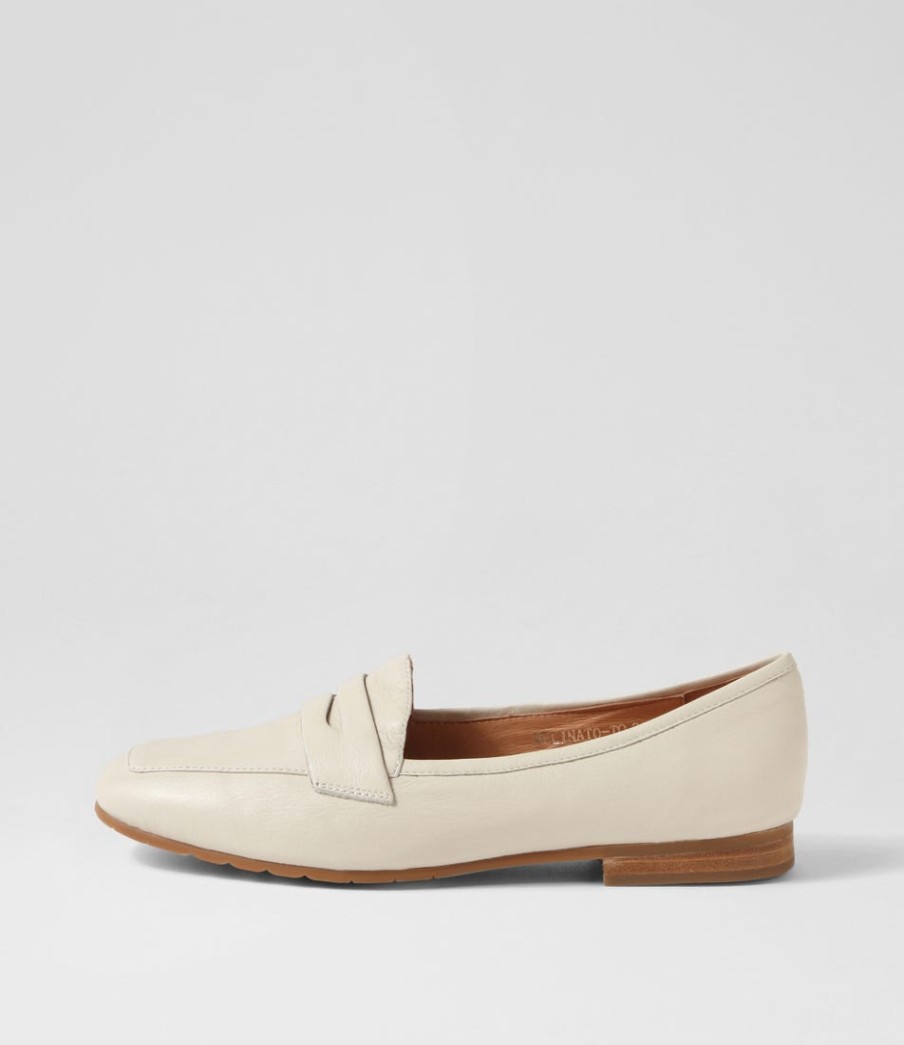 TOP END Melinato Almond Leather Loafers | Loafers