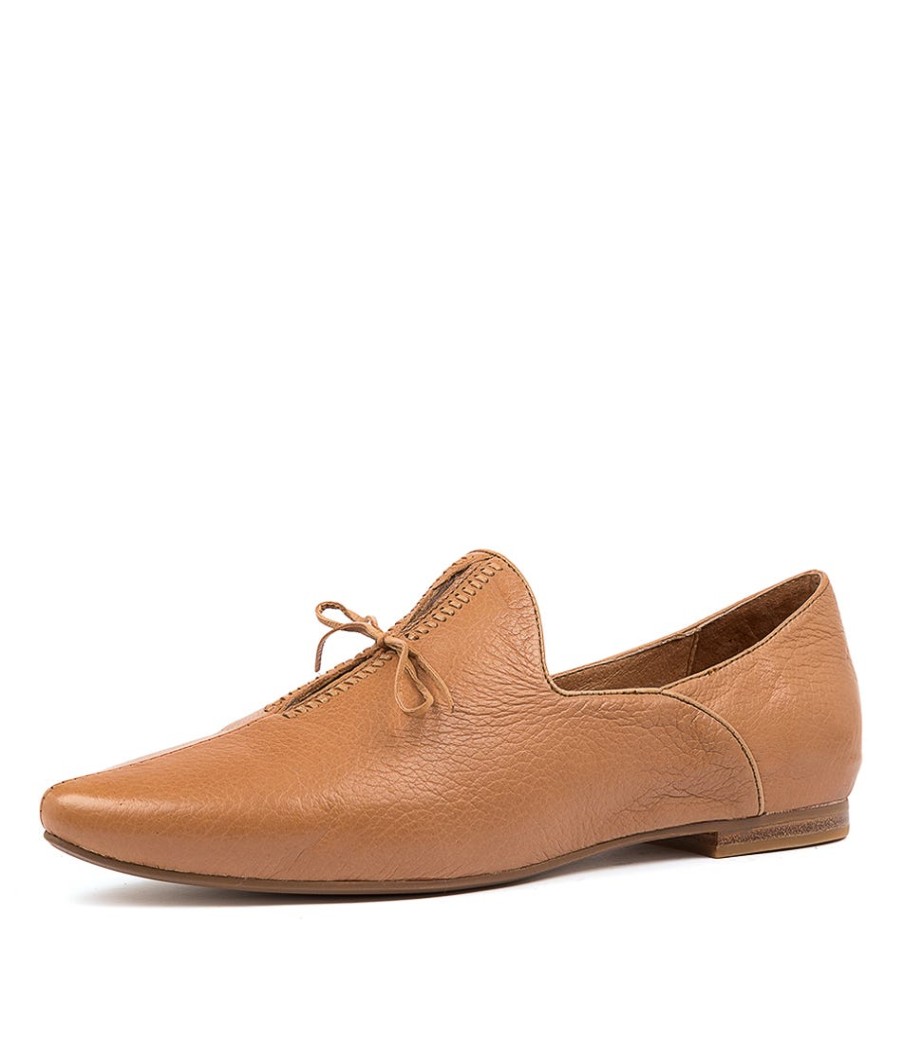 TOP END Sommer Dk Tan Leather | Flats
