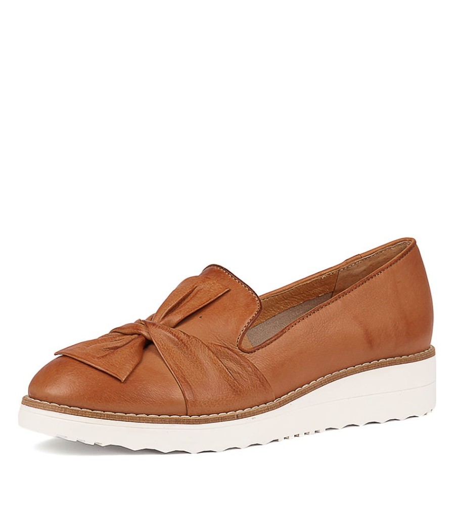 TOP END Oclem Dk Tan Leather | Loafers