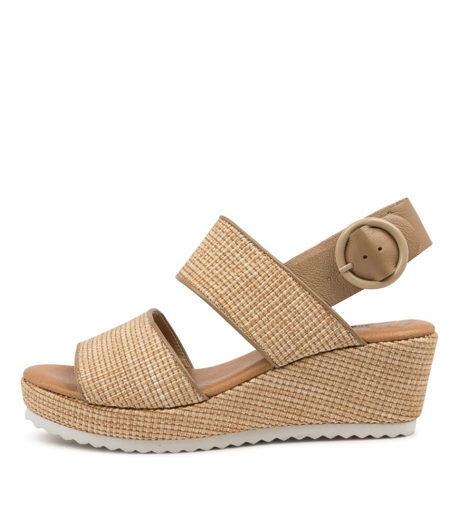 DJANGO & JULIETTE Sultans Sand Weave-Lea | Espadrilles