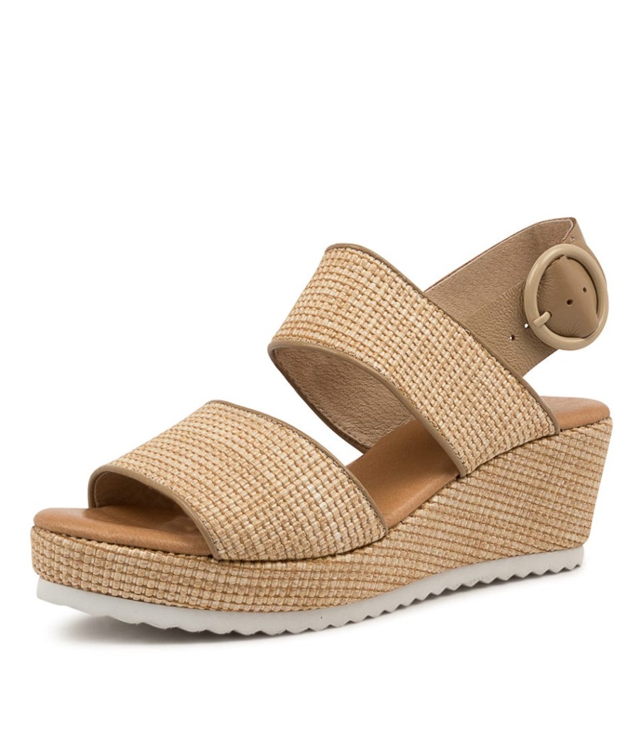 DJANGO & JULIETTE Sultans Sand Weave-Lea | Espadrilles
